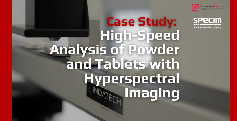 High-speed analysis of powder and tablets with hyperspectral imaging