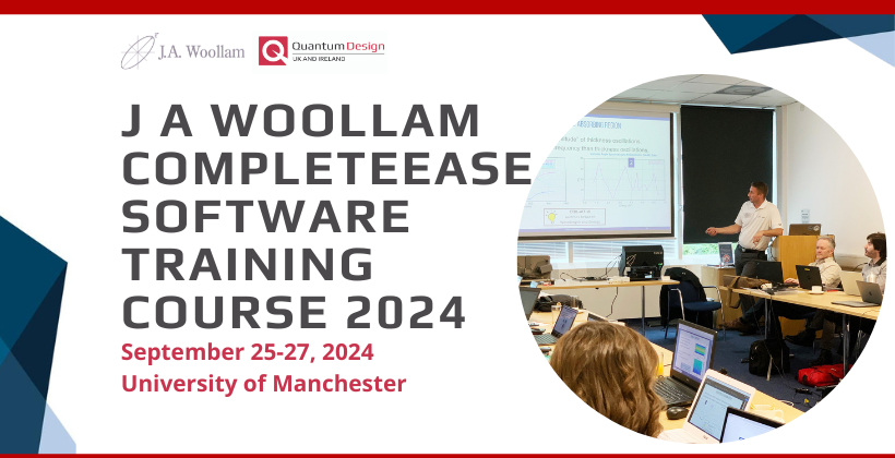J A Woollam CompleteEase Software Training Course 2024 🗓 🗺
