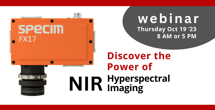 Webinar – Discover the Power of NIR Hyperspectral Imaging 🗓