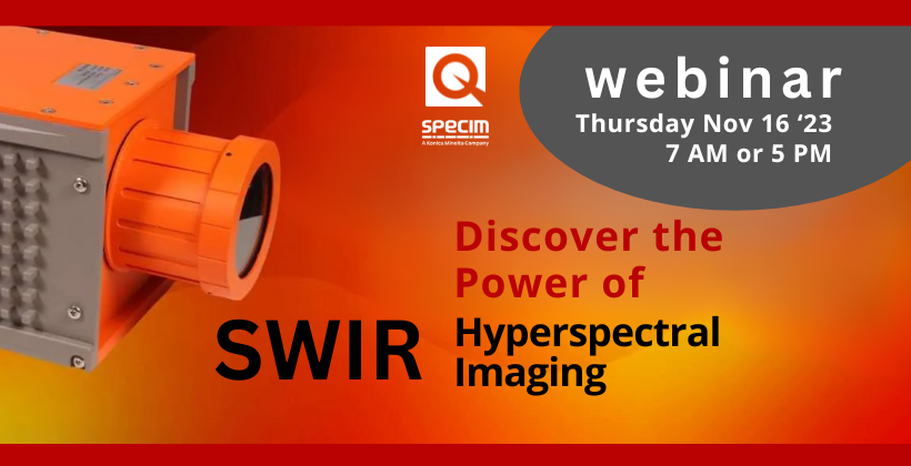 Webinar: Discover the power of SWIR Hyperspectral Imaging 🗓